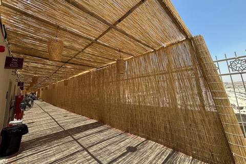 Ornamen bambu di salah satu tenda di Mina. Foto: Moh Fajri/kumparan