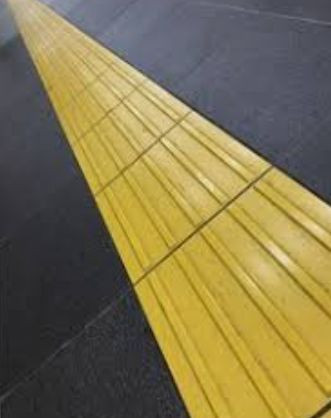 Ilustrasi blok pemandu pola garis lurus. (Sumber: Shutterstock)