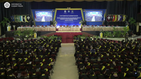 Wisuda Program Sarjana dan Sarjana Terapan Periode III Tahun Akademik 2024/2025 tanggal 28 Mei 2025. Foto: Dok UGM TV