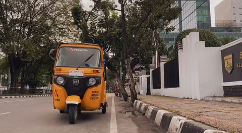 Ilustrasi bajaj Maxride. Foto: _iiqbalm/Maxride Indonesia