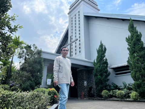 Pendeta GKJ Gondokusuman, Seno Adhi Noegroho. Foto: Widi RH Pradana/Pandangan Jogja