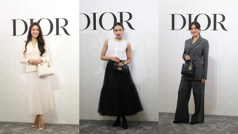 Yasmin Napper, Maudy Ayunda, dan Mawar de Jongh di Grand Reopening Butik Dior Plaza Indonesia, Jakarta.  Foto: Iqbal Firdaus/kumparan