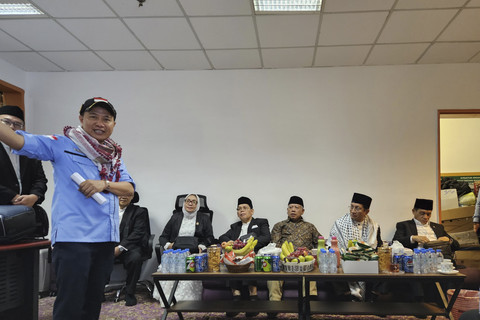 Amirul Hajj Nasaruddin Umar tiba di Jeddah. Foto: Dok. Kemenag