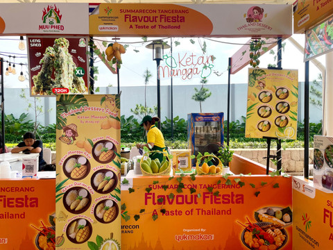 Tenant mango sticky rice di Flavour Fiesta 2025: A Taste of Thailand. Foto: Salsha Okta Fairuz/kumparan