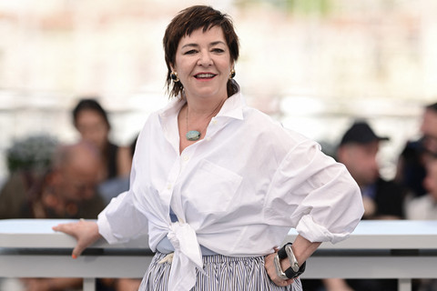 Sutradara Inggris Lynne Ramsay berpose selama sesi pemotretan untuk film "Die, My Love" di Festival Film Cannes edisi ke-78 di Cannes, Prancis selatan, pada 18 Mei 2025. Foto: AFP
