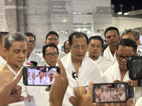 Menag Nasaruddin Umar usai melaksanakan umrah. Foto: Dok. Media Center Haji