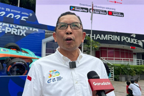 Direktur Bisnis PT Jakpro, I Gede Adi Adnyana di kawasan Bundaran HI Jakarta pada Minggu (1/6/2025). Foto: Luthfi Humam/kumparan