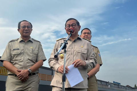 Gubenur Jakarta Pramono Anung di Stadion Tugu, Jakarta Utara, Senin (2/6/2025). Foto: Rayyan Farhansyah/kumparan