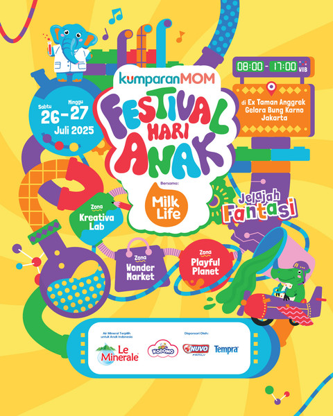 kumparanMOM Festival Hari Anak 2025 mengambil tema Jelajah Fantasi untuk mengasah imajinasi serta kreativitas anak melalui sains, teknologi, dan seni. Foto: Anisti Fakhirah / kumparan