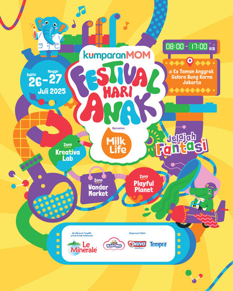 kumparanMOM Festival Hari Anak 2025 mengambil tema Jelajah Fantasi untuk mengasah imajinasi serta kreativitas anak melalui sains, teknologi, dan seni. Foto: Anisti Fakhirah/kumparan