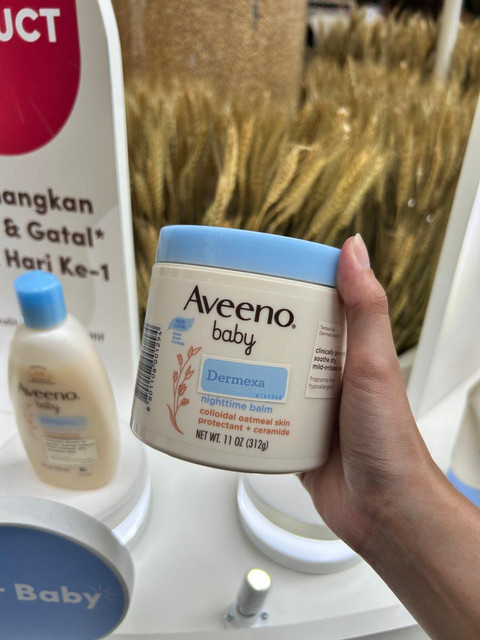 Aveeno Baby Nighttime Balm. Foto: Dok. Judith Aura/kumparan