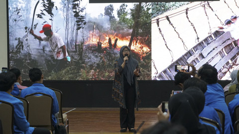 KPK terima Mahasiswa dari Universitas Pamulang di Gedung Merah Putih KPK, Jakarta Selatan, Selasa (3/6/2025). Foto: Abid Raihan/kumparan