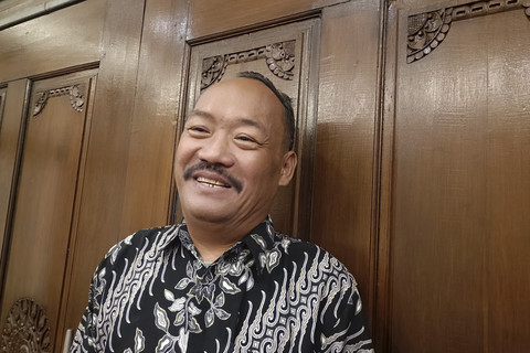I Nyoman Dolpin saat menghadiri acara apresiasi 45 tahun Kalpataru di Hotel Trumtum, Bali Rabu (4/6/2025). Foto: Dok. I Nyoman Dolpin