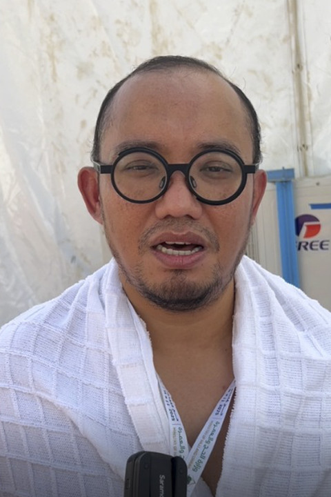 Wakil Kepala BP Haji Dahnil Anzar Simanjuntak di Arafah. Foto: Moh Fajri/kumparan