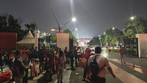 Suasana di GBK jelang laga Indonesia melawan Cina pada Kamis (5/6/2025). Foto: Rachmadi Rasyad/kumparan