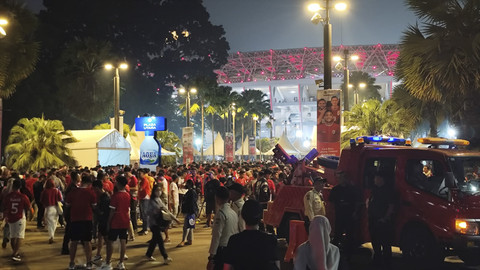 Suasana di GBK jelang laga Indonesia melawan Cina pada Kamis (5/6/2025). Foto: Rachmadi Rasyad/kumparan