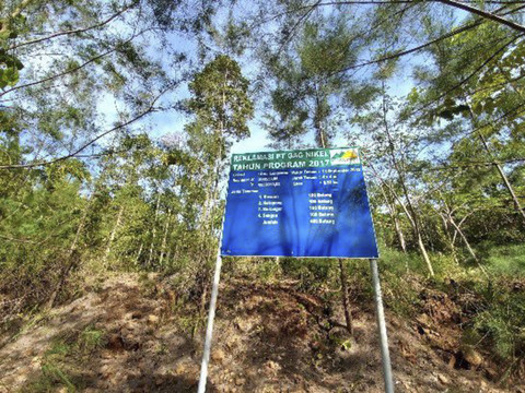 Area tambang PT GAG Nikel di Pulau Gag, Raja Ampat. Foto: PT. GAG Nikel