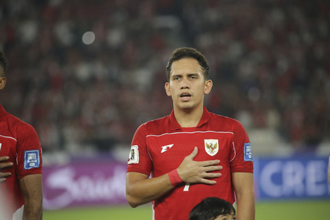 Pemain Timnas Indonesia Egy Maulana Vikri pada pertandingan kualifikasi Piala Dunia 2026 antara Indonesia vs China di Stadion Gelora Bung Karno di Jakarta, Kamis (5/6/2025). Foto: Aditia Noviansyah/kumparan