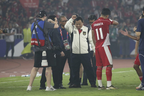 Presiden Prabowo Subianto usai pertandingan kualifikasi Piala Dunia 2026 antara Indonesia vs China di Stadion Gelora Bung Karno di Jakarta, Kamis (5/6/2025). Foto: Aditia Noviansyah/kumparan