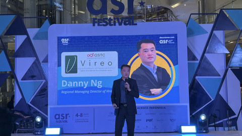 Regional Managing Director of Vireo, Danny Ng dalam acara asr Festival yang digelar di Laguna Atrium, Central Park Mall, Kamis (5/6/2025). Foto: Gitario Vista Inasis/kumparan