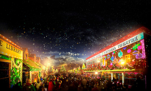 Winter Wonderlights di Sovereign Hill, salah satu destinasi Victoria, Melbourne, yang paling diminati wisatawan selama musim dingin. Foto: dok. Visit Victoria Melbourne