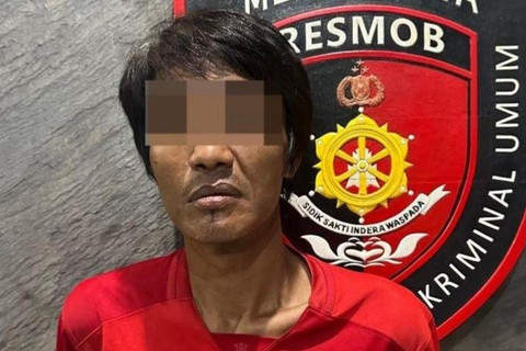 Tiga tersangka pencopetan di SUGBK saat Indonesia vs China.  Foto: Dok. Polda Metro Jaya