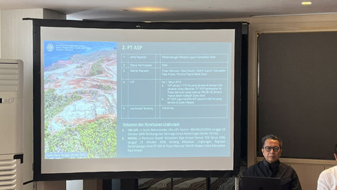 Konferensi pers mengenai Raja Ampat, Papua, Minggu (8/6/2025).  Foto: Haya Syahira/kumparan