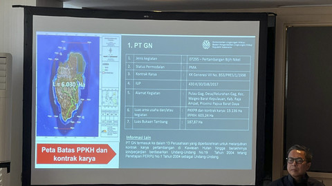 Konferensi pers mengenai Raja Ampat, Papua, Minggu (8/6/2025).  Foto: Haya Syahira/kumparan