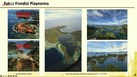 Keterangan Pers Menteri terkait pencabutan 4 IUP di Raja Ampat, Selasa (10/6/2025). Foto: YouTube/Sekretariat Presiden