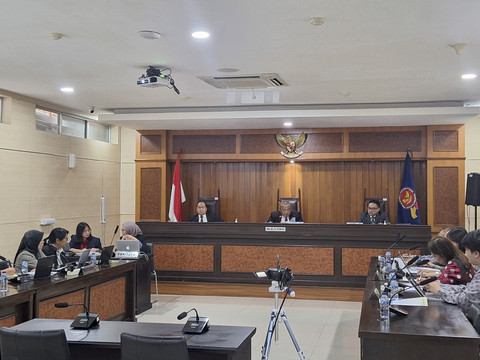 Sidang Perkara Penyampaian Tanggapan Pelaku Usaha terhadap Hasil Penilaian Investigator KPPU di Gedung Sidang KPPU, Jakarta Pusat pada Selasa (10/6/2025). Foto: Argya D. Maheswara/kumparan