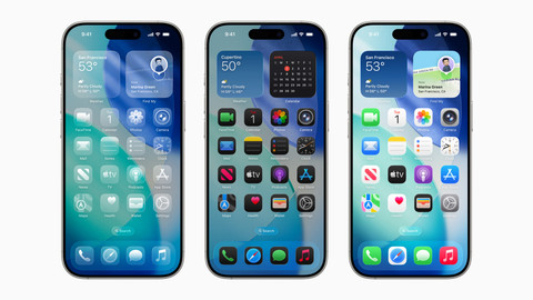 Apple resmi memperkenalkan iOS 26 dengan desain material digital baru Liquid Glass. Foto: Apple