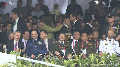 Tamu undangan di acara Pembukaan Indodefence Expo & Forum, Jakarta, Rabu (11/6/2025). Foto: YouTube/Sekretariat Presiden