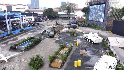 Suasana acara Pembukaan Indodefence Expo & Forum, Jakarta, Rabu (11/6/2025). Foto: YouTube/Sekretariat Presiden