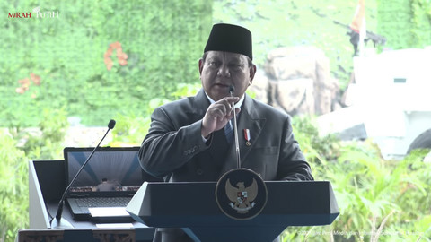 Presiden RI Prabowo membuka acara Pembukaan Indodefence Expo & Forum, Jakarta, Rabu (11/6/2025). Foto: YouTube/Sekretariat Presiden
