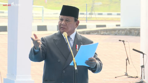 Presiden Prabowo Subianto memberikan sambutan saat menghadiri peresmian Kampus Bhineka Tunggal Ika Universitas Pertahanan (Unhan) di Sentul, Bogor, Rabu (11/6/2025). Foto: Youtube/Sekretariat Presiden