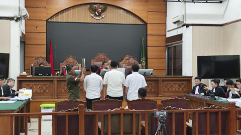 Sidang lanjutan kasus dugaan judi online Kominfo di Pengadilan Negeri Jakarta Selatan, Rabu (11/6/2025). Foto: Jonathan Devin/kumparan