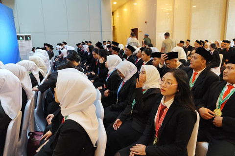 Suasana acara pengukuhan hakim di Mahkamah Agung (MA) Jakarta pada Kamis (12/6/2025). Foto: Luthfi Humam/kumparan