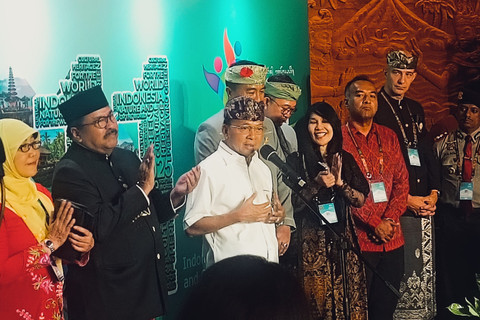 Gubernur Bali Wayan Koster saat acara hadir dalam Bali and Beyond Travel Fair (BBTF) di Bali, Kamis (12/6/2025). Foto: Denita BR Matondang/kumparan