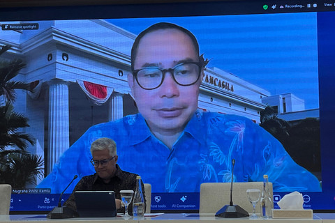 Direktur Perlindungan WNI Kemlu RI Judha Nugraha dalam Press Briefing Kementerian Luar Negeri di Kantor Kemlu Jakarta Pusat. Kamis (12/6/2025). Foto: Tiara Hasna/kumparan