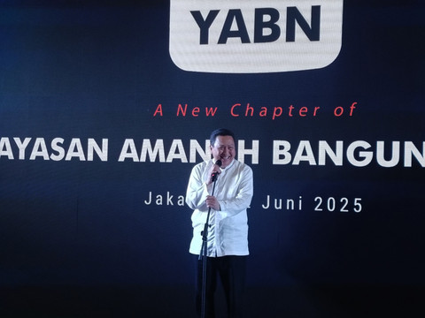 Wakil Presiden Komisaris PT Alamtri Resources Indonesia Tbk (ADRO) sekaligus Dewan Pembina Yayasan Amanah Bangun Negeri (YABN), Garibaldi Thohir, dalam acara perubahan Yayasan ADRO, di daerah Senayan, Jakarta, Kamis (12/6). Foto: Muhammad Fhandra/kumparan