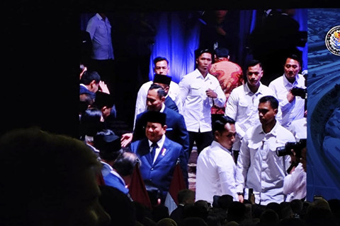 Presiden Prabowo Subianto hadiri acara penutupan International Conference Infrastructure (ICI) di JCC Senayan, Jakarta, pada Kamis (12/6/2025). Foto: Luthfi Humam/kumparan