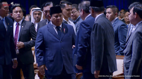 Presiden RI Prabowo Subianto hadiri peresmian penutupan Konferensi Internasional Infrastruktur Tahun 2025 di JCC Senayan, Jakarta, pada Kamis (12/6/2025). Foto: YouTube/Sekretariat Presiden