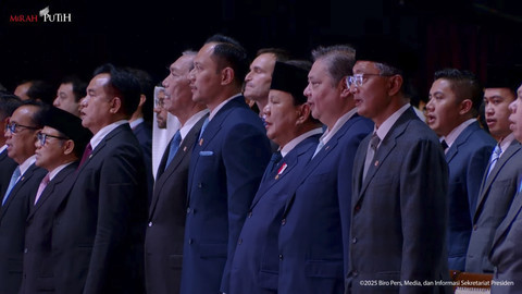 Presiden RI Prabowo Subianto hadiri peresmian penutupan Konferensi Internasional Infrastruktur Tahun 2025 di JCC Senayan, Jakarta, pada Kamis (12/6/2025).  Foto: YouTube/Sekretariat Presiden