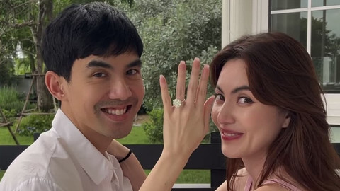Davika Hoorne dilamar Ter Chantavit. Foto: Instagram/davikah