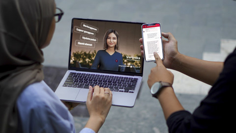 MyTelkomsel semakin intuitif dan responsif dengan pemanfaatan teknologi AI, memungkinkan kehadiran fitur-fitur cerdas seperti Smart Search dan Virtual Assistant Veronika, mendukung pengalaman lebih seamless dan efisien bagi pengguna. Foto: Telkomsel