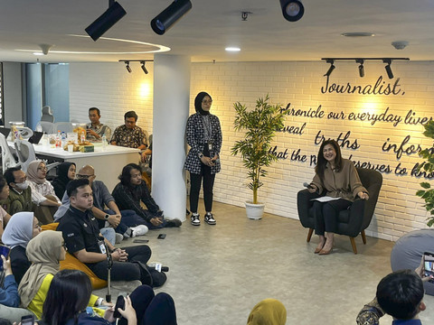 Diskusi dengan Direktur Jenderal Komunikasi Publik dan Media Komdigi, Fifi Aleyda Yahya di Kantor Komdigi, Jakarta Pusat, Jumat (13/6/2025). Foto: Rayyan Farhansyah/kumparan