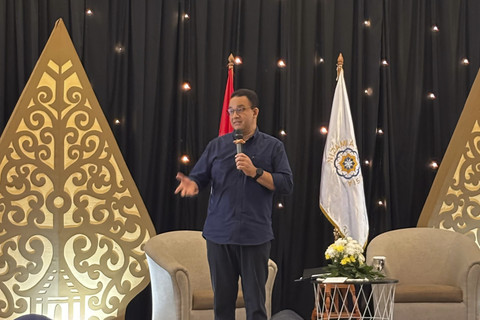 Gubernur DKI Jakarta periode 2017-2022 Anies Baswedan menjadi pembicara Indonesia Mengajar Goes to School di Sekolah Nizamia Andalusia, Jakarta Timur. Foto: Dok. Istimewa
