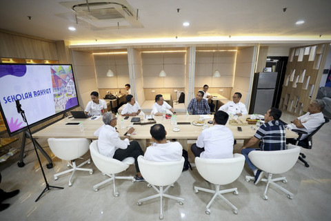 Wali Kota Lhokseumawe Sayuti Abubakar saat audiensi dengan Wakil Menteri Sosial Agus Jabo Priyono di Gedung Kemensos, Jakarta, Jumat (13/6/2025). Foto: Dok. Kemensos