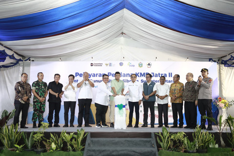 Peresmian KMP Jatra II pada lintasan strategis Gunungsitoli – Sibolga. Foto: ASDP