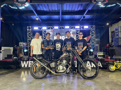 Birin Bilder Hiro Motorcycle Jakarta dan teman-teman dari Weekend Berkendara. Foto: Rabiansyah/Hi!Pontianak.
